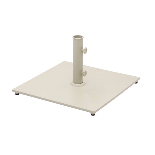 Base quadrata per ombrellone a palo centrale, beige