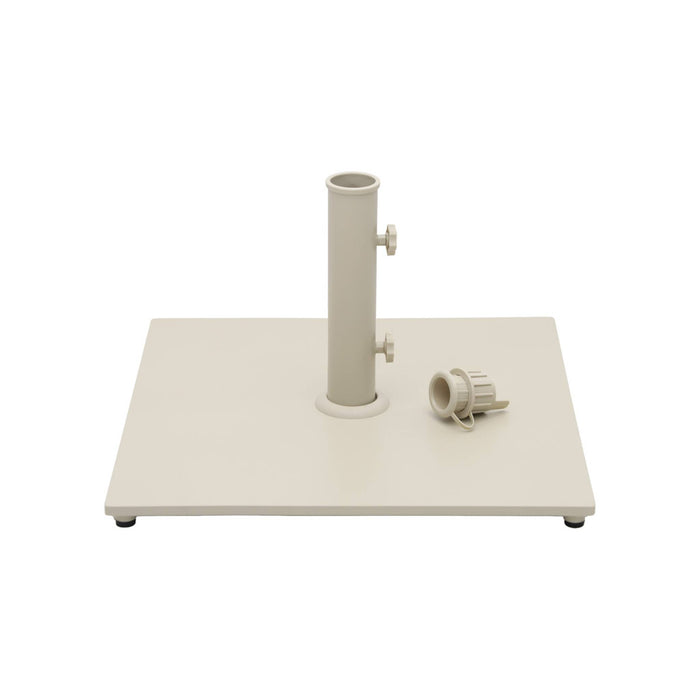 Base quadrata per ombrellone a palo centrale, beige