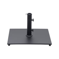 Base quadrata per ombrellone a palo centrale, nero