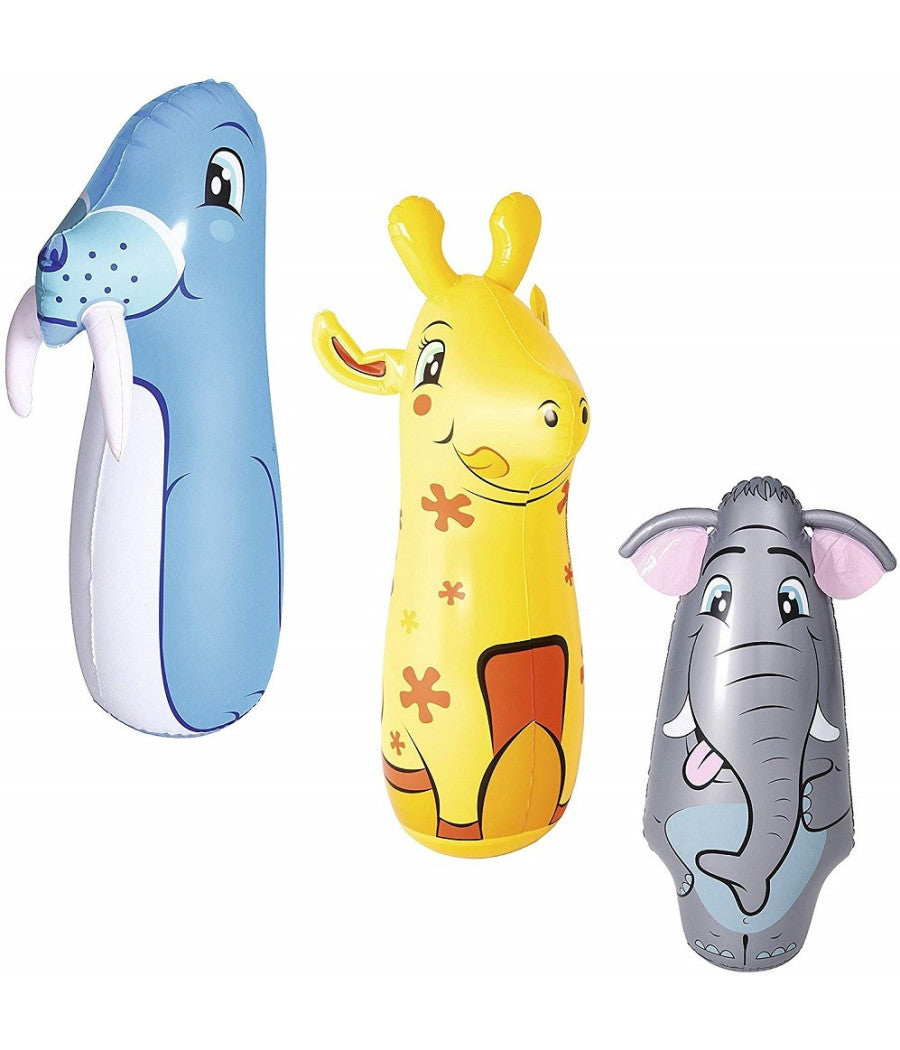 Pungiball Design A Forma Di Animali 89 Cm Per Bambini 3 Modelli Assortiti 52152         