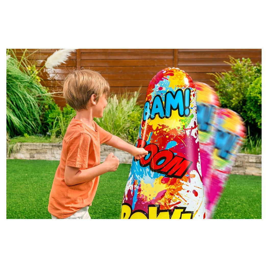 Trade Shop - Pungiball Sempreimpiedi Sacco Boxe Comic Blast Design Fumetti 48x46x119cm Bambini 52630 -