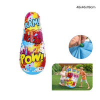 Trade Shop - Pungiball Sempreimpiedi Sacco Boxe Comic Blast Design Fumetti 48x46x119cm Bambini 52630 -