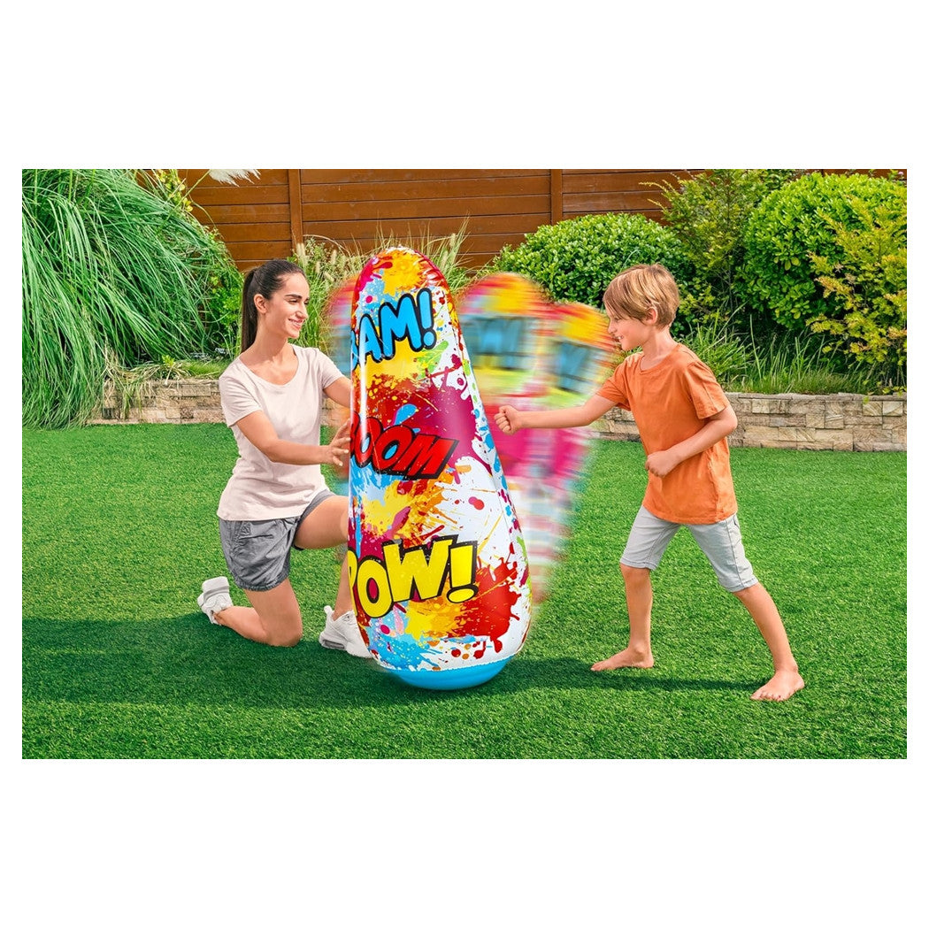 Trade Shop - Pungiball Sempreimpiedi Sacco Boxe Comic Blast Design Fumetti 48x46x119cm Bambini 52630 -