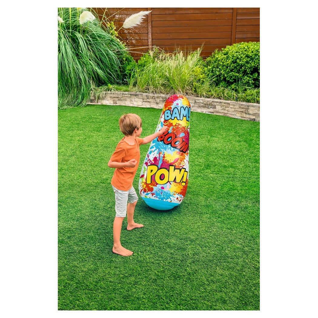 Trade Shop - Pungiball Sempreimpiedi Sacco Boxe Comic Blast Design Fumetti 48x46x119cm Bambini 52630 -