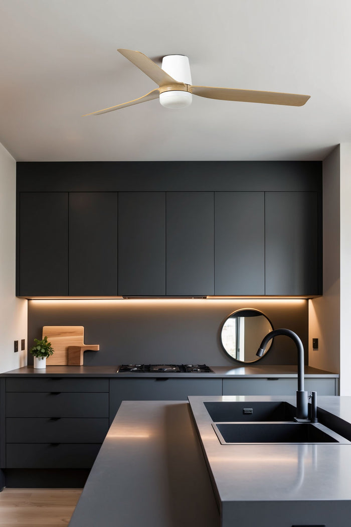 PUNT TUB M, Ventilatore con Luce, Faro Barcelona