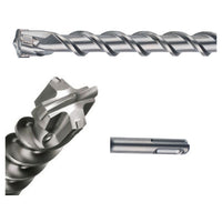 Trade Shop - Punta 4 Tagli Per Muro Sds Max / Plus Da 600 / 800 / 1000 Mm Per Trapano Martello -   -sds Plus   -1000 X 30 Mm