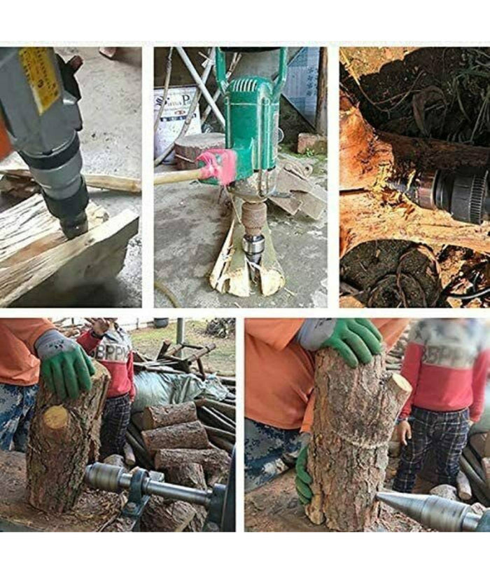 Punta 50 Mm Spaccare Legno Spaccalegna Uso Domestico Per Trapano Sds Plus         