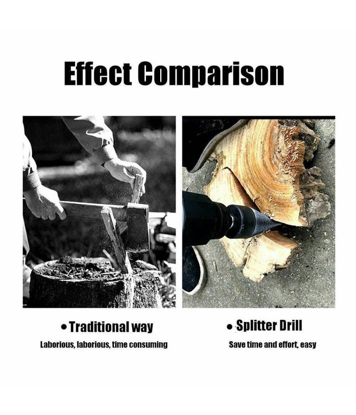 Punta 50 Mm Spaccare Legno Spaccalegna Uso Domestico Per Trapano Sds Plus         