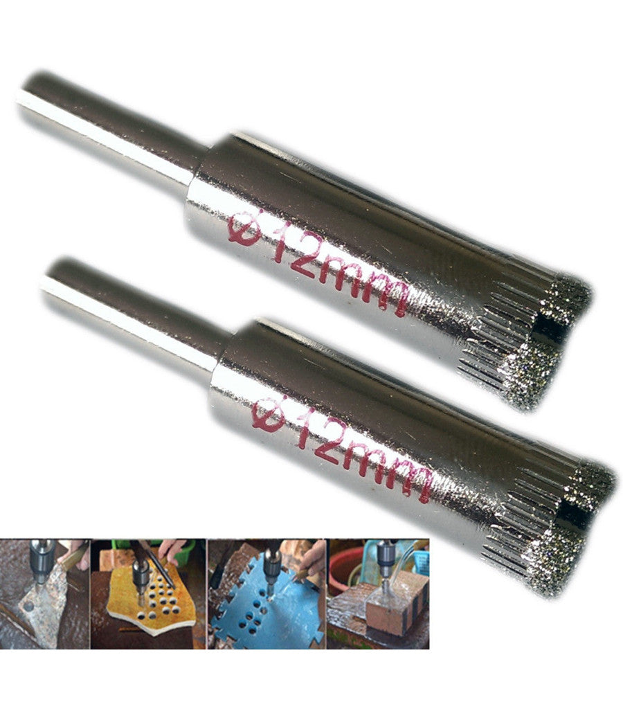 Punta Trapano Diamantata Per Piastrelle Porcellana Vetro Ceramica Marmo à¸ 12mm         