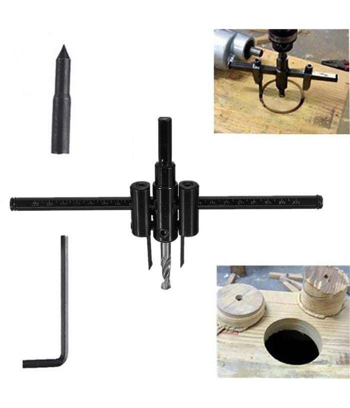 Punta Trapano Foro Regolabile Circolare Bareno Legno Compensato Laminati 30-200         