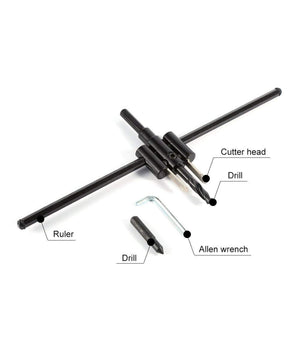 Punta Trapano Foro Regolabile Circolare Bareno Legno Compensato Laminati 30-200         