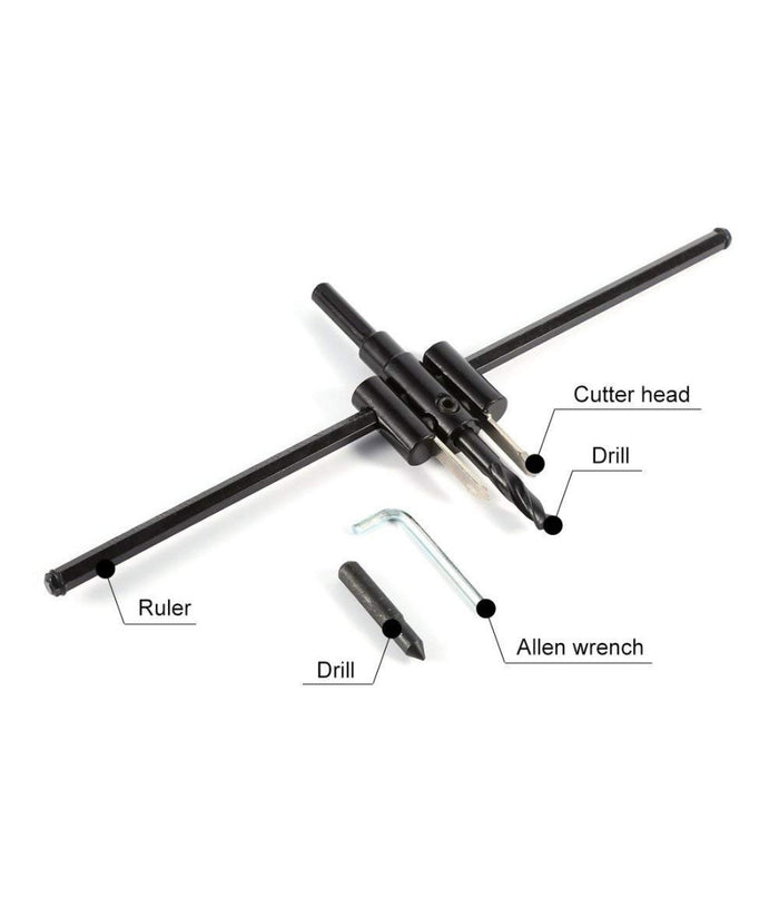 Punta Trapano Foro Regolabile Circolare Bareno Legno Compensato Laminati 30-200         