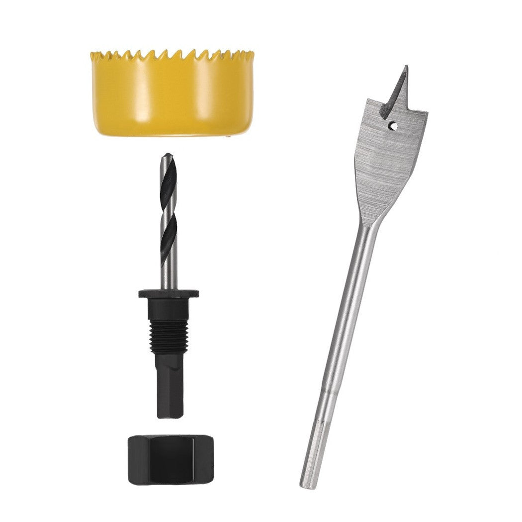 Trade Shop - Punta Trapano Per Foro Set 3 Pezzi Frese Fresa A Tazza Circolare Legno Plastica -