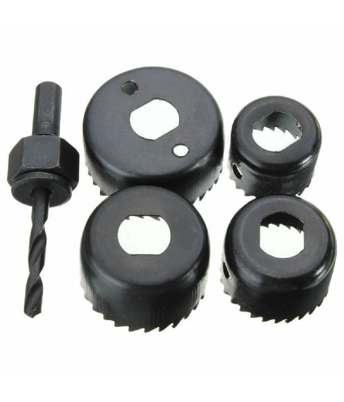 Punta Trapano Per Foro Set 5 Pz Frese Fresa A Tazza Circolare Per Legno Plastica         