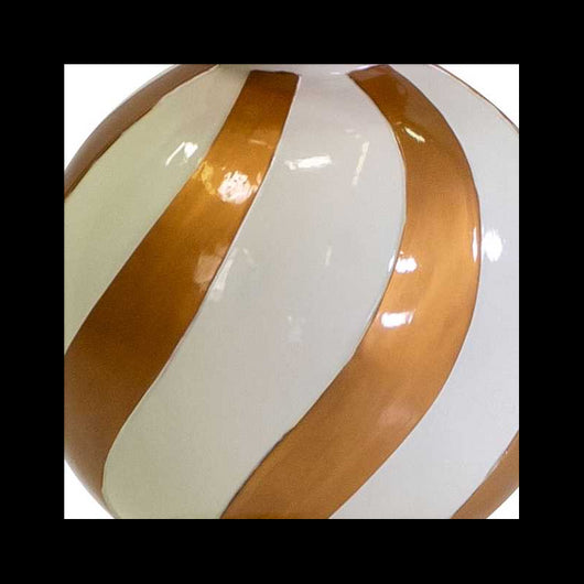 Puntale resina bianco e oro cm ø29h109