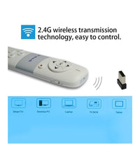 Puntatore Laser Mouse Tastiera Qwerty Wireless Per Conferenze Presentazioni         