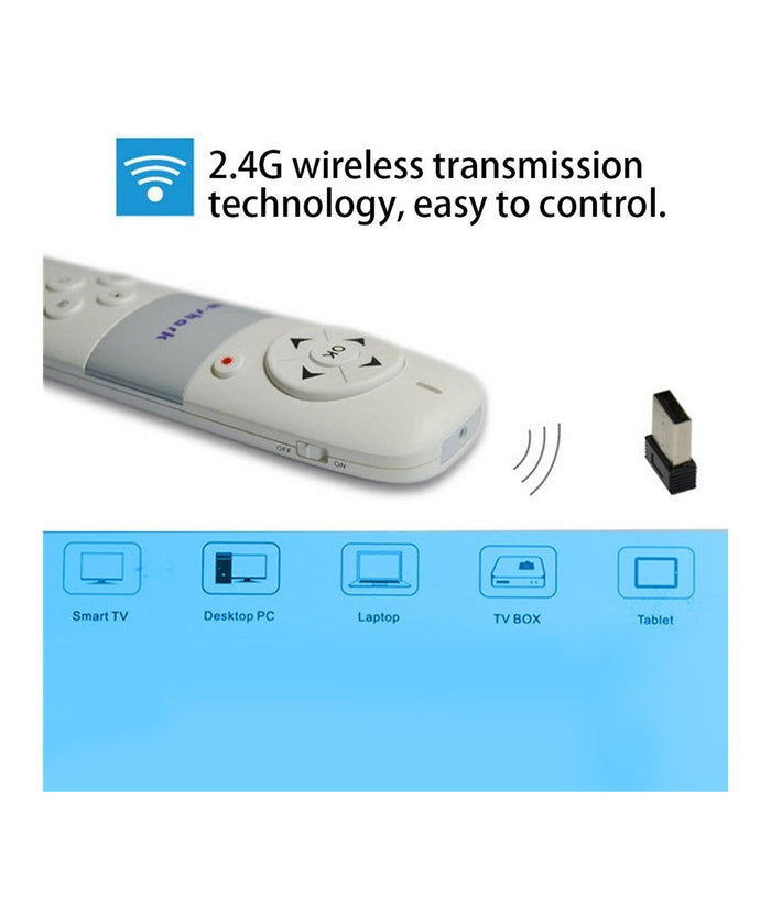 Puntatore Laser Mouse Tastiera Qwerty Wireless Per Conferenze Presentazioni         