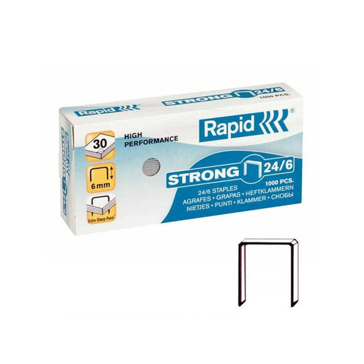 Punti Universali Larghi mm 6 pz.1000 R24/6 Rapid