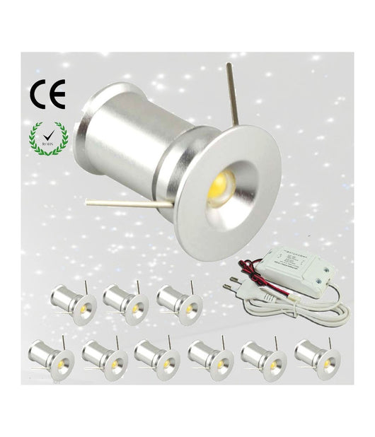 Punto Luce 9 Led Soffitto Cielo Stellato Bianco Freddo Caldo Naturale Blu 1w         