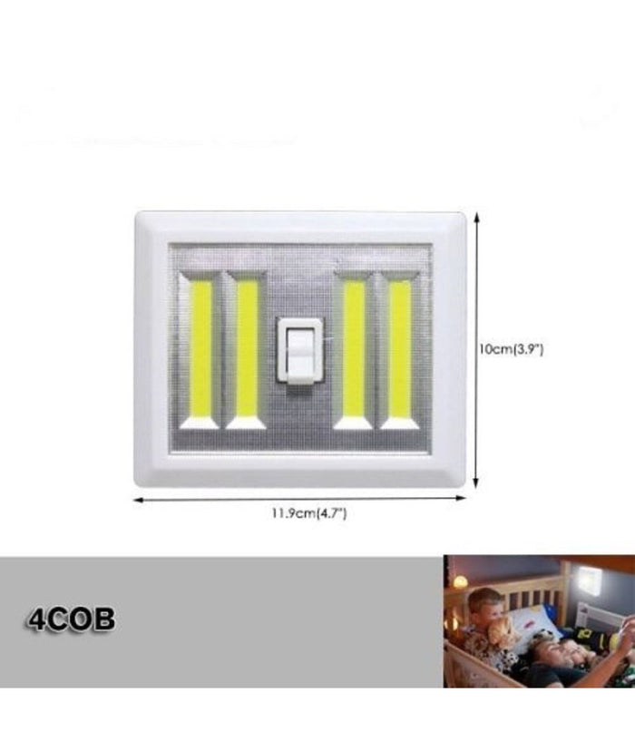 Punto Luce Led Con Interruttore Cob 3w Faretto Lampada Da Muro Per Armadio         