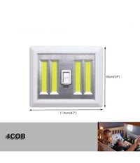 Punto Luce Led Con Interruttore Cob 3w Faretto Lampada Da Muro Per Armadio         
