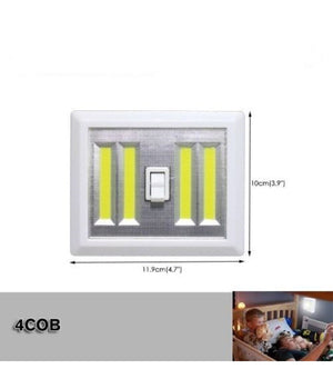 Punto Luce Led Con Interruttore Cob 3w Faretto Lampada Da Muro Per Armadio         