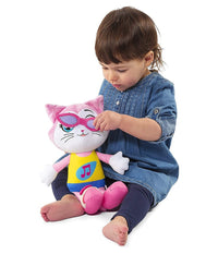 Pupazzo Milady Peluche Morbido Educativo 44 Gatti Gioco Per Bambini 1 Anno +         