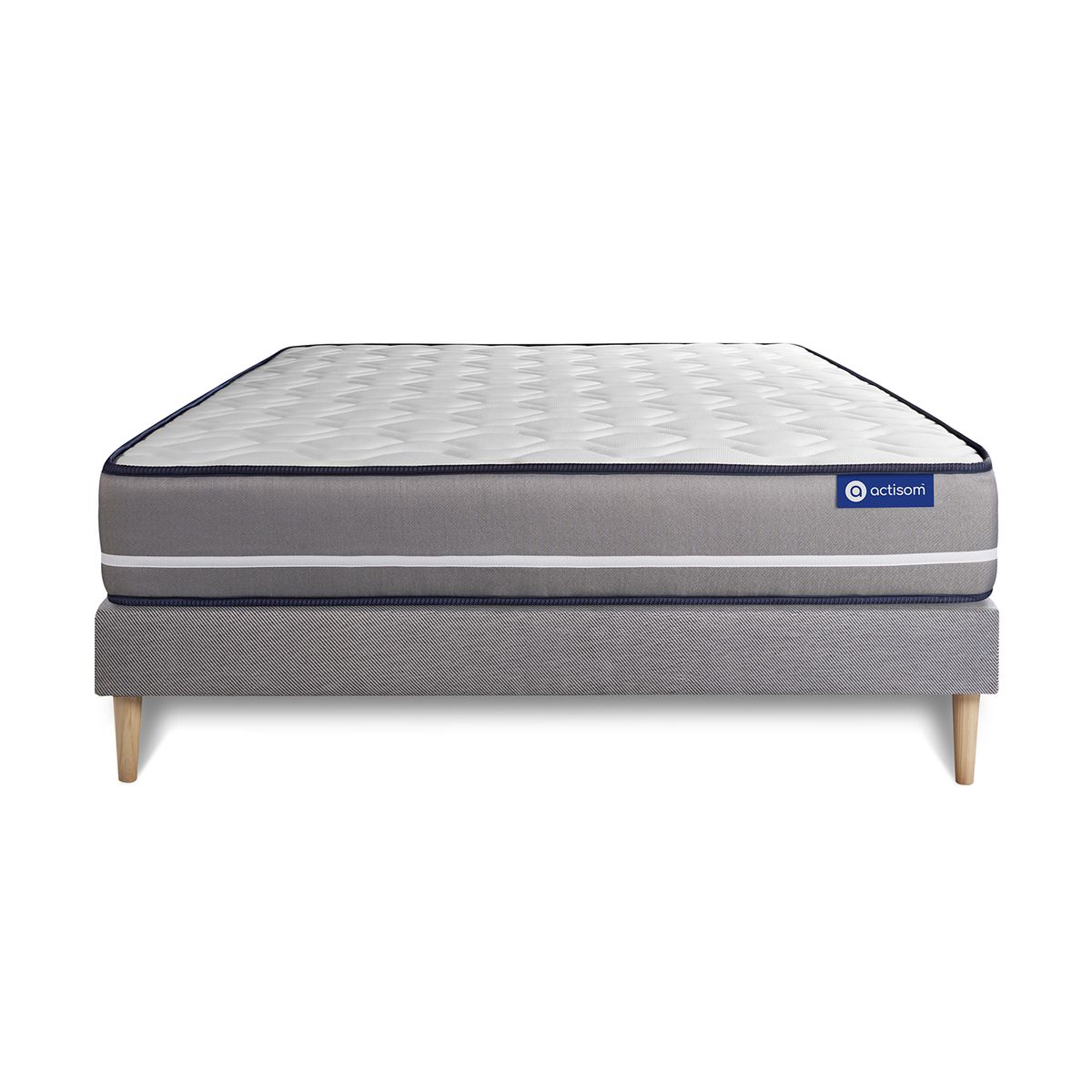 Kit rete e materasso Actimemo pur 130x190cm - Spessore : 20cm- memory foam - rigido