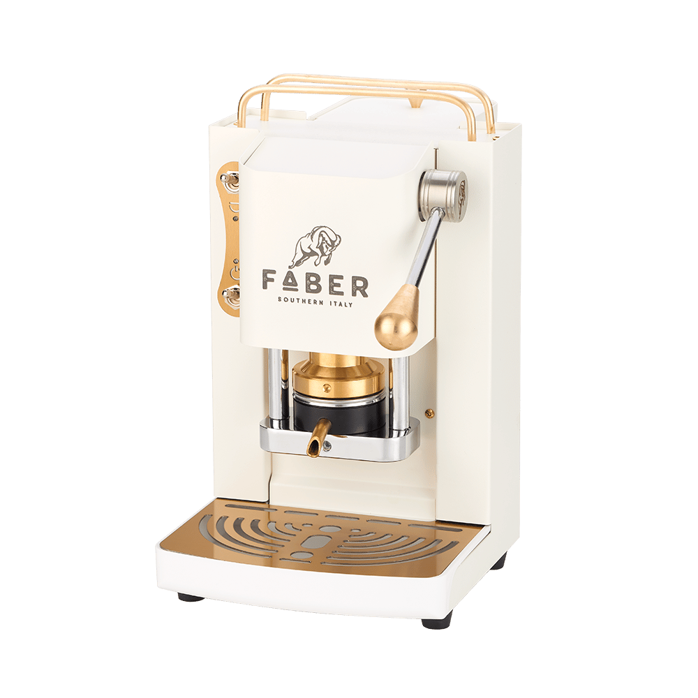 Faber macchina da caffe a cialde pro mini deluxe pure white - PROMINIWHITEBASOTT
