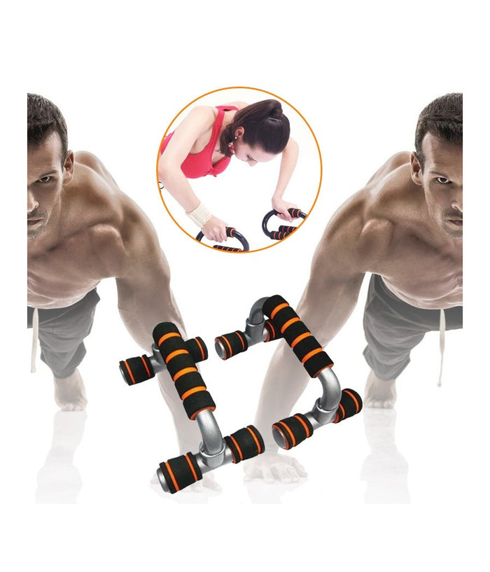 Push Up Stand Appoggi Maniglie Per Flessioni Addominali Petto Spalle Attrezzo         