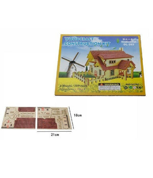 Puzzle 3d In Legno Fattoria Modellino Modellismo Collezione Gioco Bambini 07341         