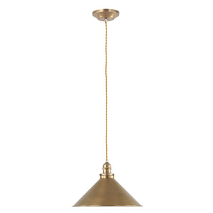 Sospensione Industrial Nordica Provence Acciaio Ottone Antico 1 Luce E27