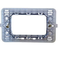 Biesse supporto per placche compatibili con bticino matix vari formati modulo *** numero posti 3 posti, confezione 1