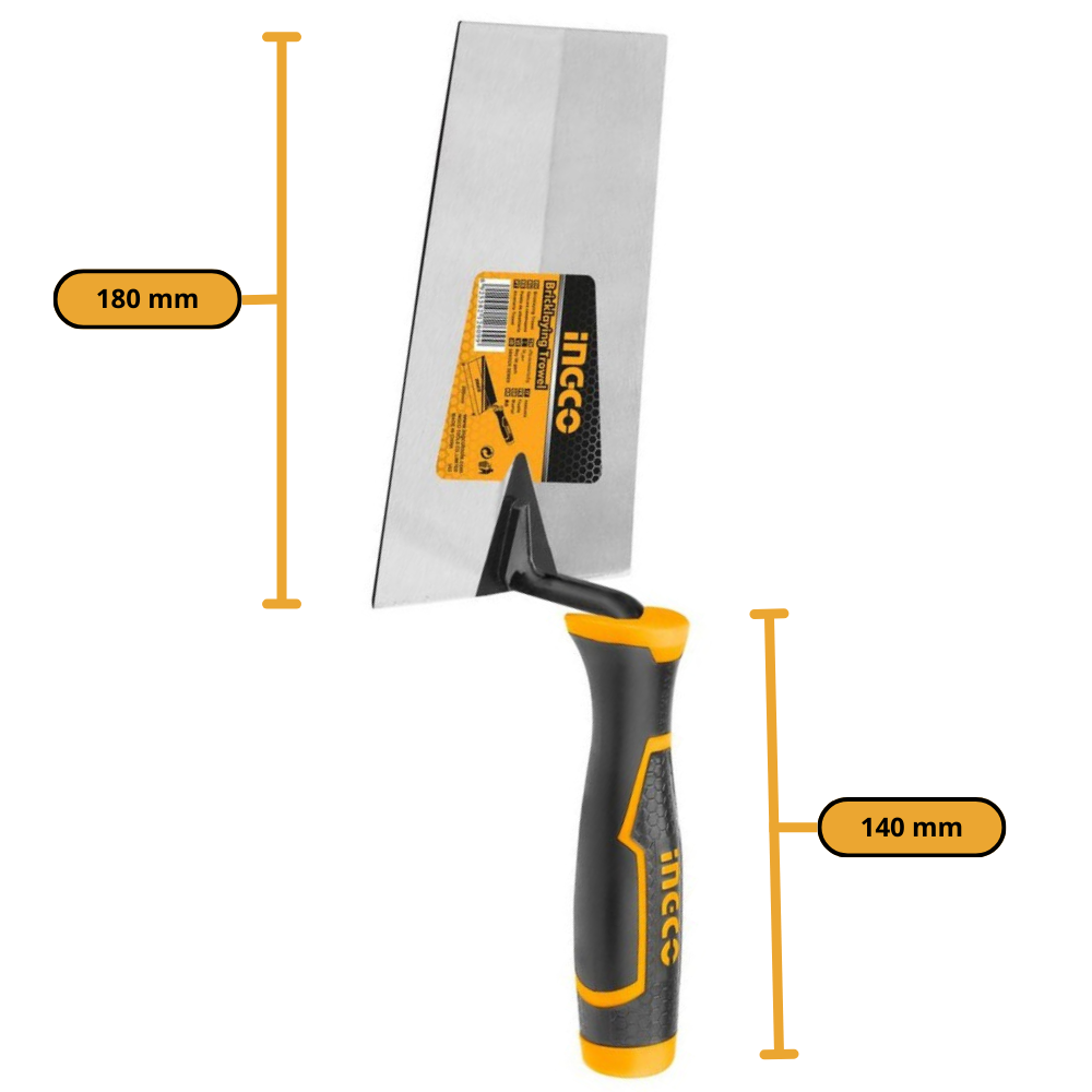 Cazzuola punta quadra 180 mm muratura intonaco fai da te edilizia professionale