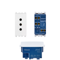 Presa elettrica da incasso vimar arkè sicury 2p+t 10a 250v *** colore bianco, confezione 1