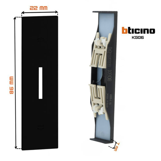 Bticino living now cover comando tapparelle compatibile k4027 *** colore nero, confezione 1