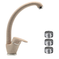 Ogomondo miscelatore avena 2 oslo orientabile in ottone per cucina con 3 aeratori di ricambio