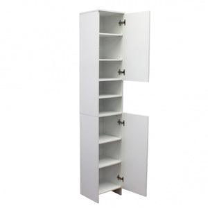 Mobile Bagno 28.5X28X173 Cm Legno-Acciaio