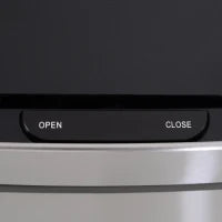 Pattumiera 72L a 3 Scomparti con Sensore Infrarossi e Apertura Automatica, in Acciaio e ABS, 42x30x81 cm