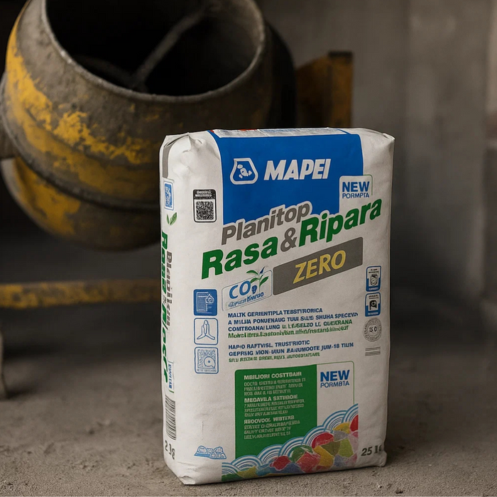 Malta cementizia tissotropica fibrorinforzata planitop rasa ripara zero r2 5 kg