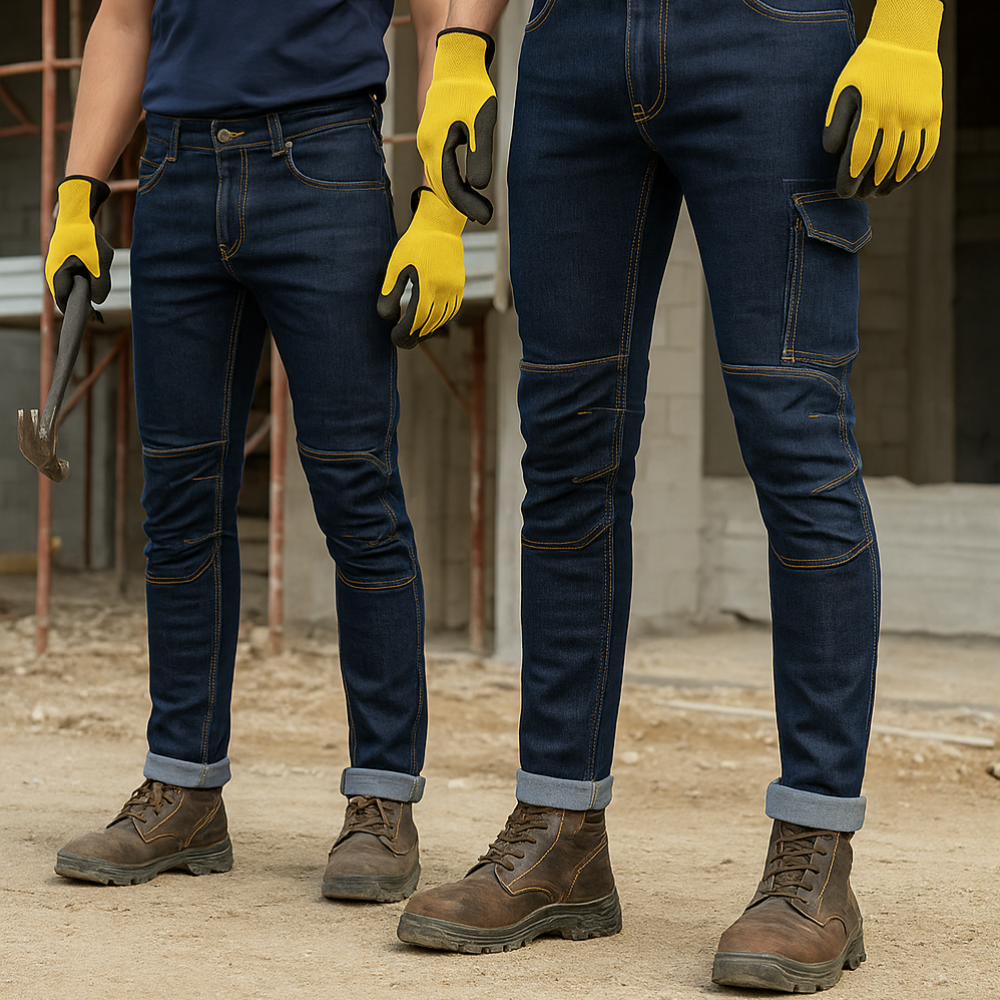 Pantalone da lavoro 4 tasche elasticizzato resistente cotone quarteira cofra *** taglia- 46, confezione 1