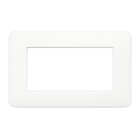 Biesse placca modulare bianca per bticino matix *** numero posti 4 moduli, confezione 1