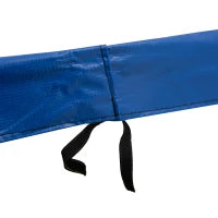 Copertura Tappeto Elastico Ø305x1.5 cm Pieghevole e Portatile, Protezione Trampolino da Giardino in Plastica, PE e Schiuma EPE, Rosso, Blu e Giallo