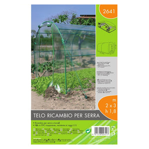 Telo ricambio per serra (200 x 300 x h 180 cm)