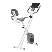 Bicicletta da Fitness Pieghevole con Schermo LCD, Nero