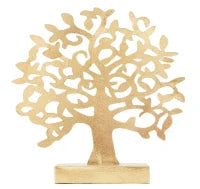 Scultura Albero Gold cm 31X8,5X31,5