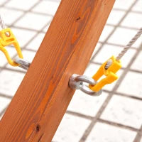 Amaca da Giardino con Supporto, Max 120kg, Legno, 320x118x120 cm