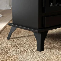 Camino a Bioetanolo da Terra con Bruciatore da 1.2L e Copertura 25㎡, 45x28x54cm, Nero