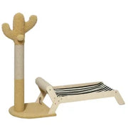 Amaca per Gatti con Tiragraffi per Gatti a forma di Cactus Design 2 in 1 per Interni, 88.5x31.5x76.5 cm