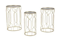 Tavolinetti Glam Lignes Tris Cm Ø 40X63-35X57.5-30X53.5